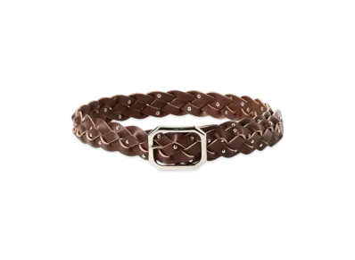 BEAMS FUTURE ARCHIVE Studs Mesh Belt l "Brown"