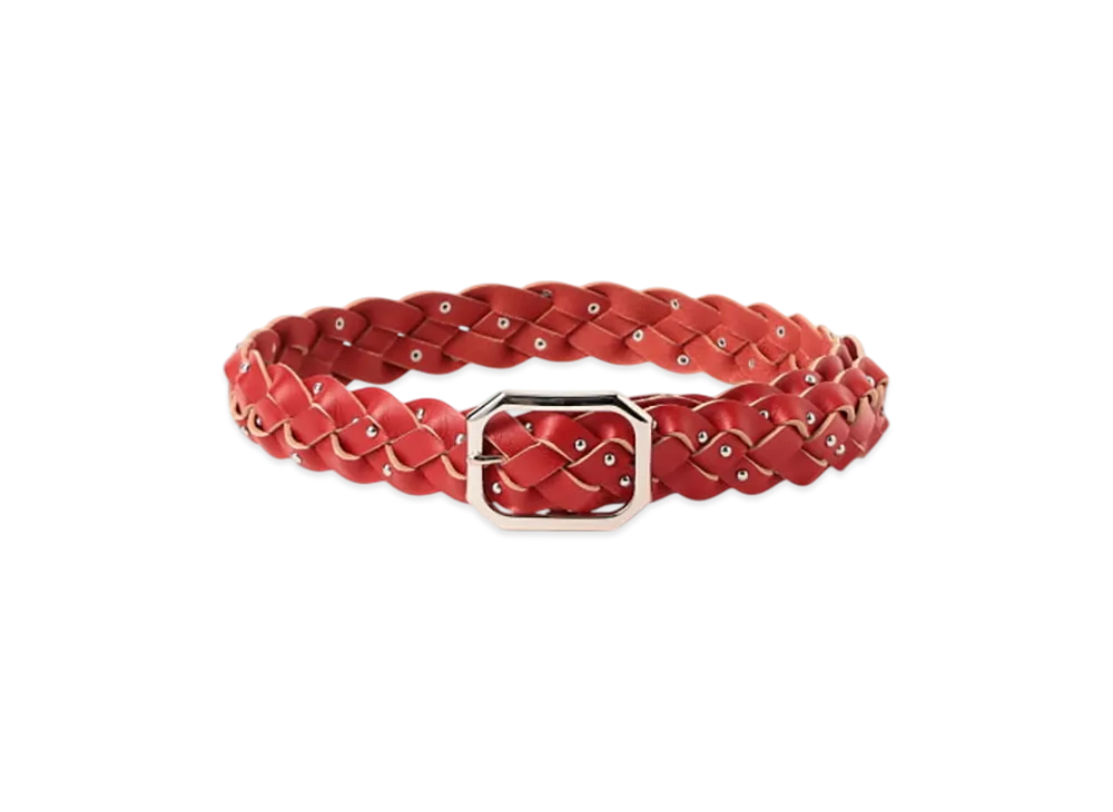 BEAMS FUTURE ARCHIVE Studs Mesh Belt l "Red"