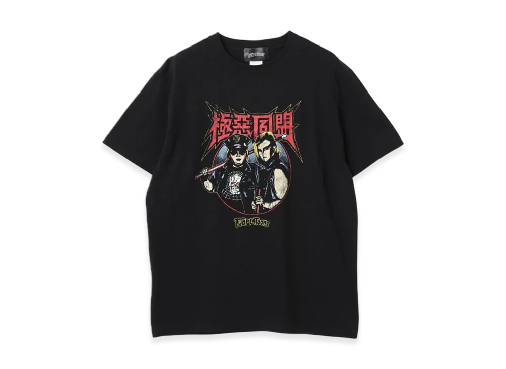 BEAMS x Two Platoon x Gokuaku Doumeimei / T-Shirt "Black"