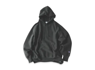 BEAMS x Champion x MIN-NANO Reverse Weave Sweat Hoodie "Off Black"
