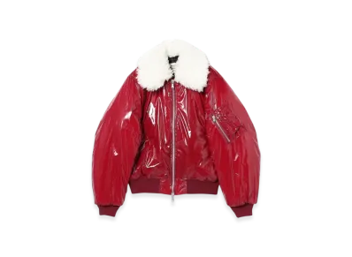 BEAMS FUTURE ARCHIVE Military Boa Blouson "Burgundy"