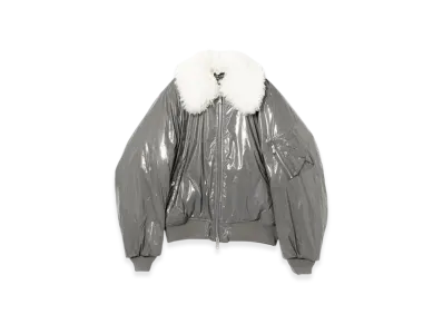 BEAMS FUTURE ARCHIVE Military Boa Blouson "Grey"