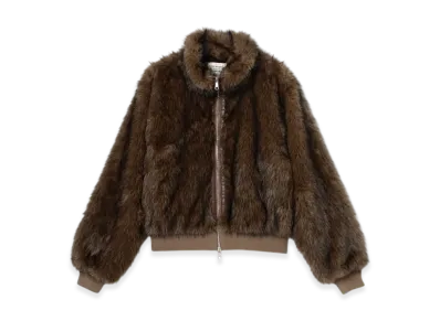 BEAMS FUTURE ARCHIVE Fur Blouson "Brown"