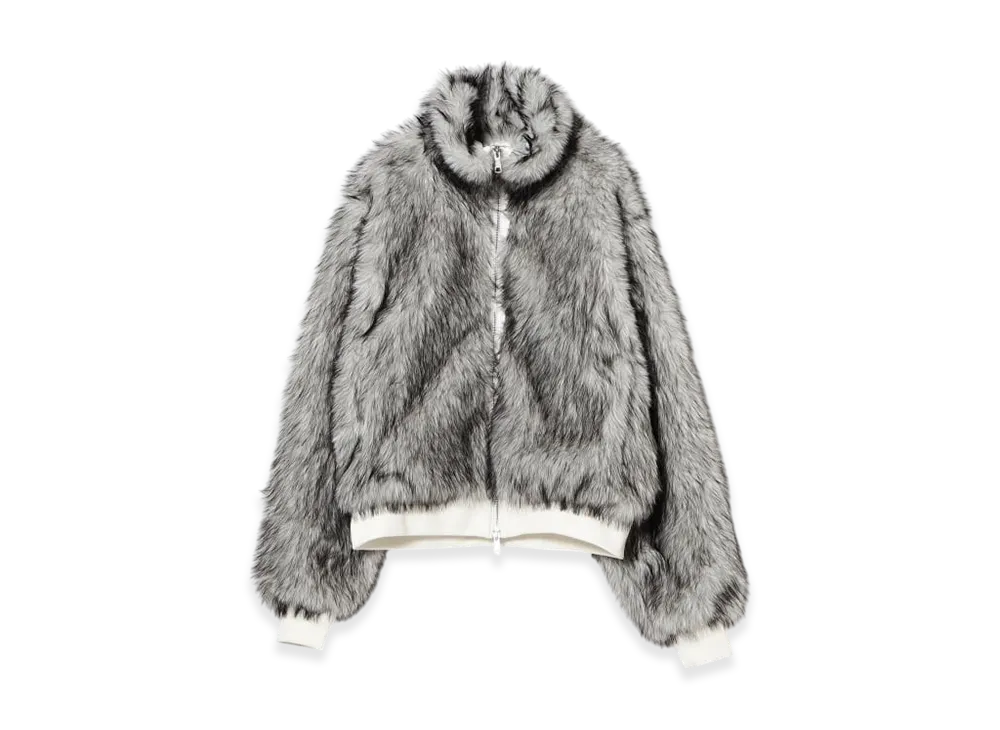 BEAMS FUTURE ARCHIVE Fur Blouson "Off White"