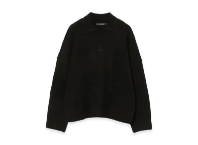BEAMS x Seventh / Wool-knit Polo "Night"