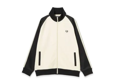 BEAMS x FRED PERRY Exclusive Track Jacket 26SS "Ecru/Black"