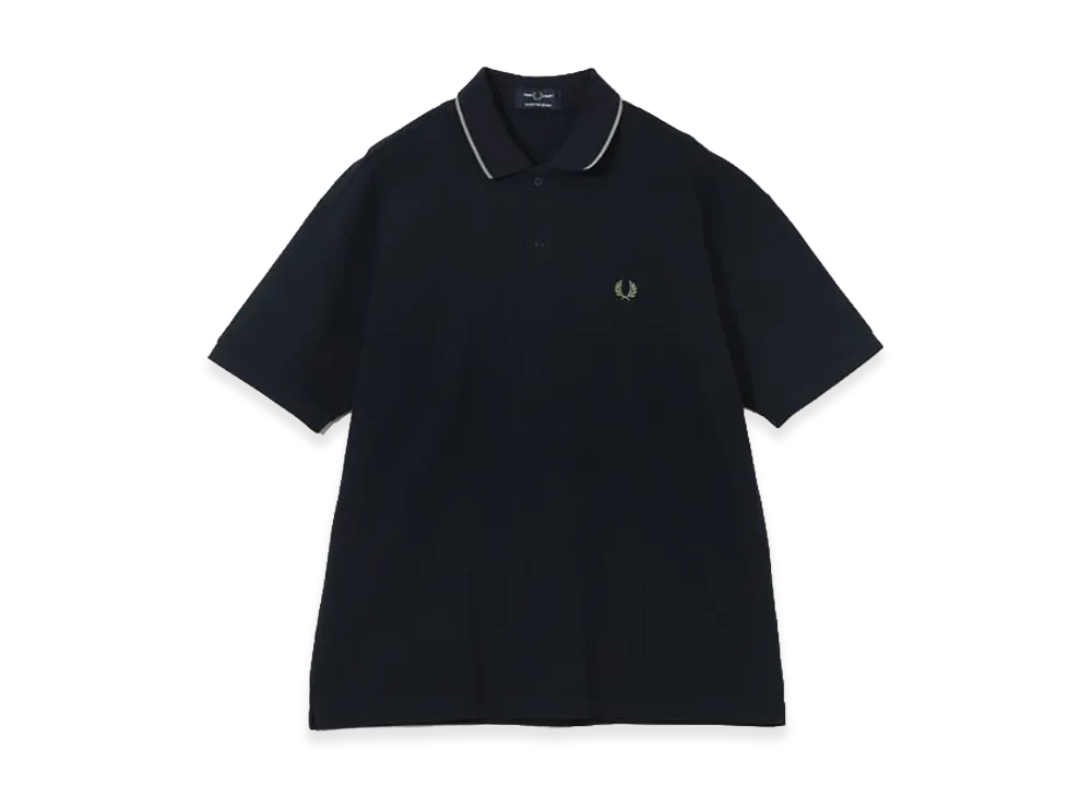 BEAMS x FRED PERRY Exclusive Relaxed Fit Pique Polo Shirt "Navy"