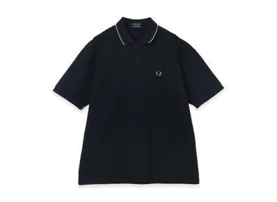 BEAMS x FRED PERRY Exclusive Relaxed Fit Pique Polo Shirt "Navy"