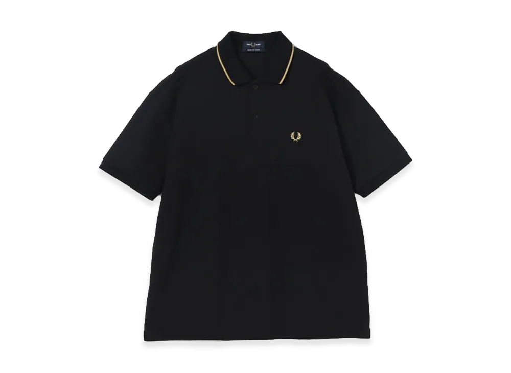 BEAMS x FRED PERRY Exclusive Relaxed Fit Pique Polo Shirt "Black"