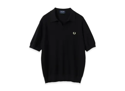 BEAMS x FRED PERRY Exclusive Skipper Knit Polo Shirt "Black"