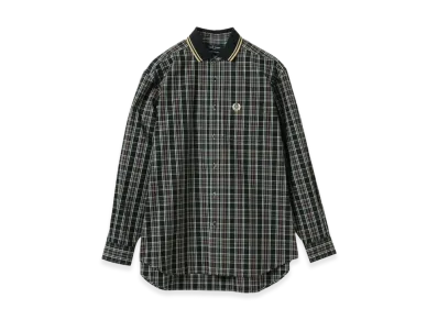 BEAMS x FRED PERRY Exclusive Rib Collar Shirt "Black/Champagne"