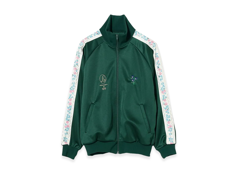 BEAMS COUTURE x RURU MARY'S Flower Tigre Jersey Top "Dark Green"