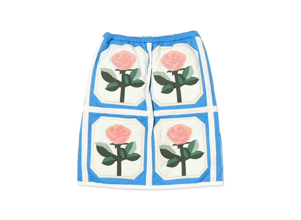 BEAMS COUTURE x RURU MARY'S Reversible Quilted Skirt "Blue"