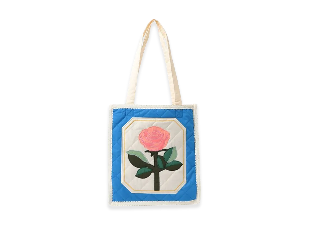 BEAMS COUTURE x RURU MARY'S Reversible Quilted Bag with Cooler Pocket "Blue"