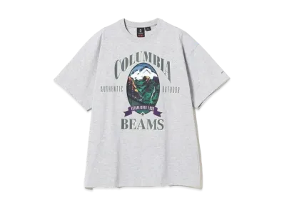 BEAMS x Columbia Willberg Trail Graphic Tee "Grey Heathe"