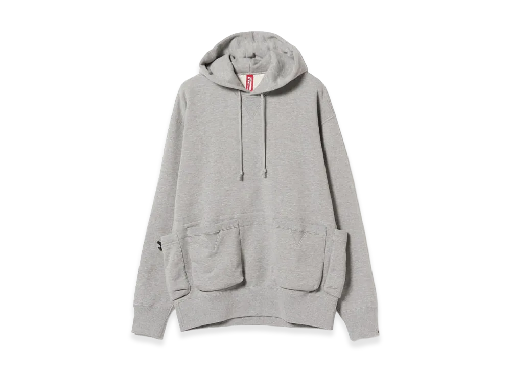 BEAMS JAPAN x LOOPWHEELER Tsuriami Sweatshirt Pocket Hoodie "H Grey"
