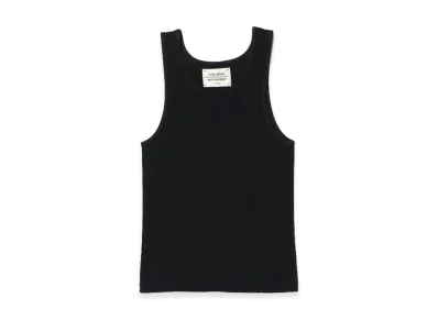 BEAMS FUTURE ARCHIVE Rib Tank Top "Black"