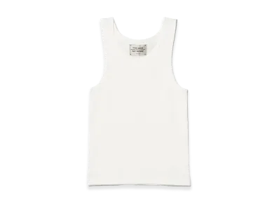BEAMS FUTURE ARCHIVE Rib Tank Top "White"