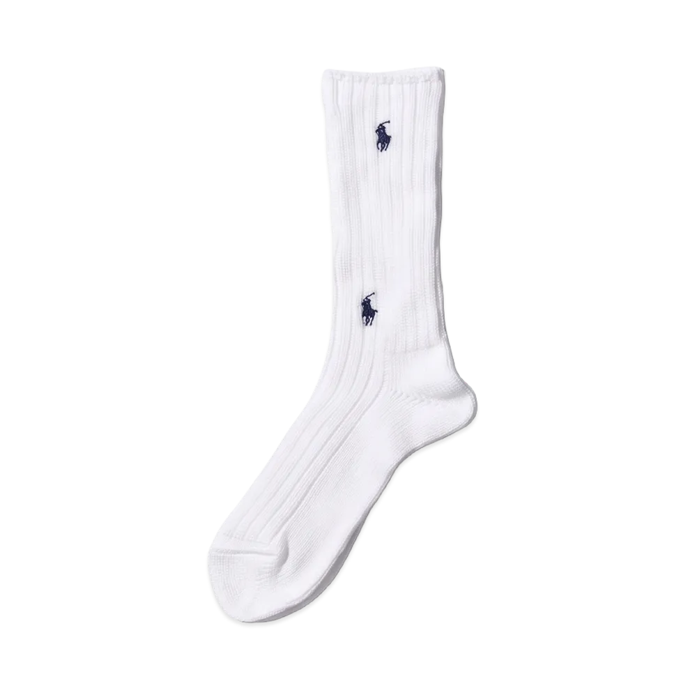 BEAMS x Polo Ralph Lauren Socks "White/Navy"