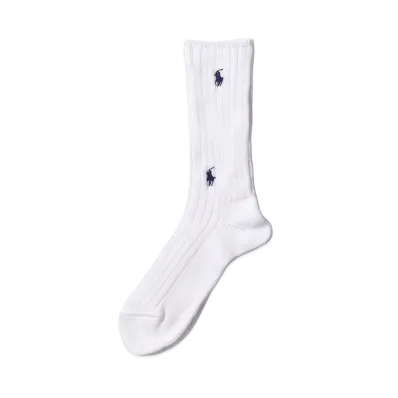 BEAMS x Polo Ralph Lauren Socks "White/Navy"