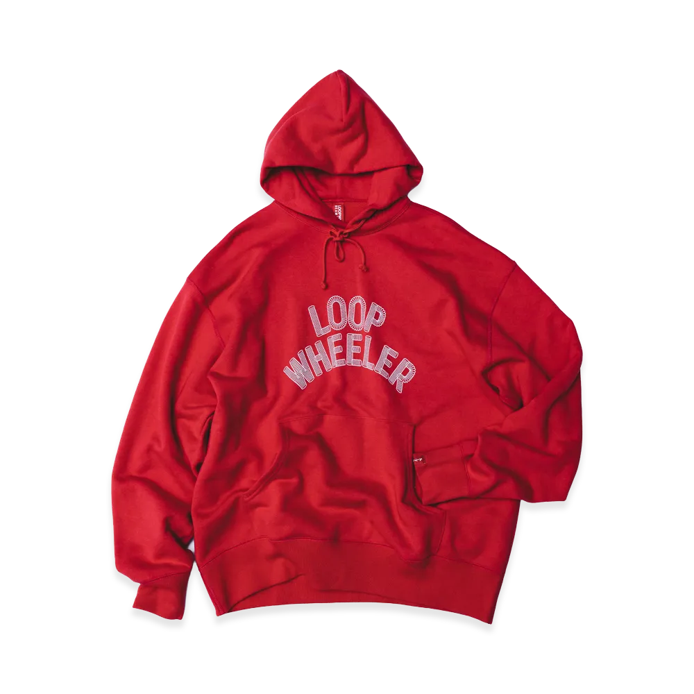 BEAMS JAPAN x LOOPWHEELER Hoodie "Nippon Red"