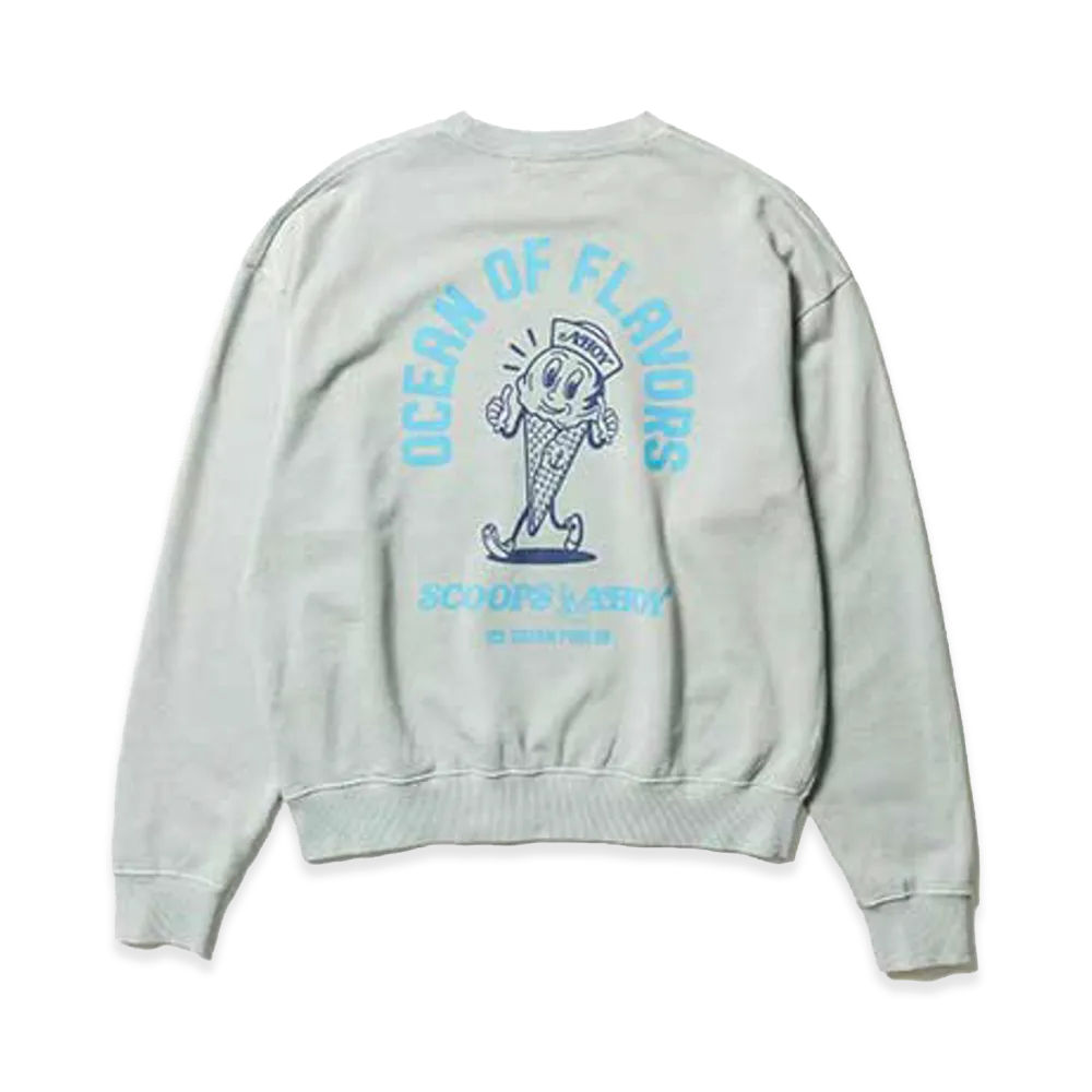 BEAMS HEART x Stranger Things Scoops Ahoy Crewneck Sweatshirt "Sax"