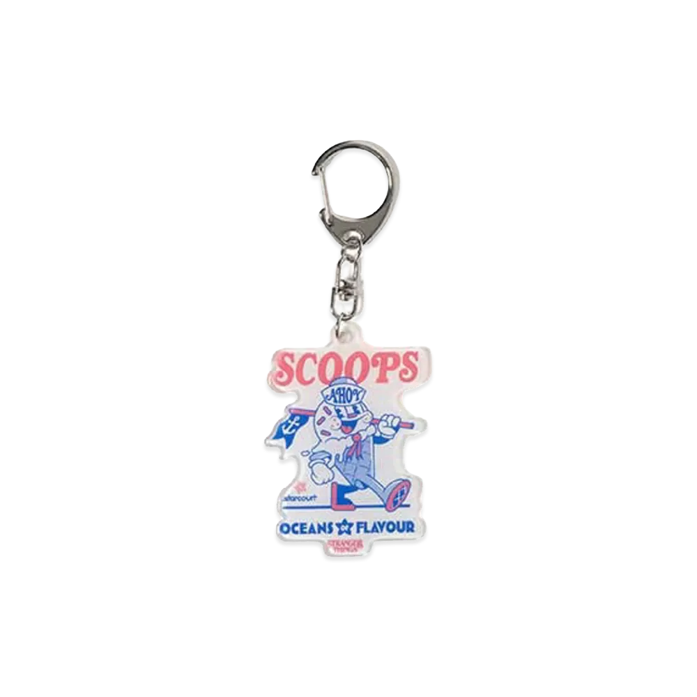 BEAMS HEART x Stranger Things Scoops Ahoy Acrylic Key Chain "Multi"
