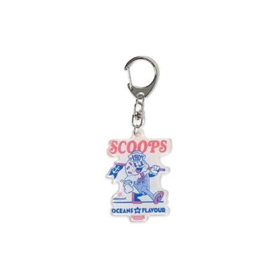 BEAMS HEART x Stranger Things Scoops Ahoy Acrylic Key Chain "Multi"