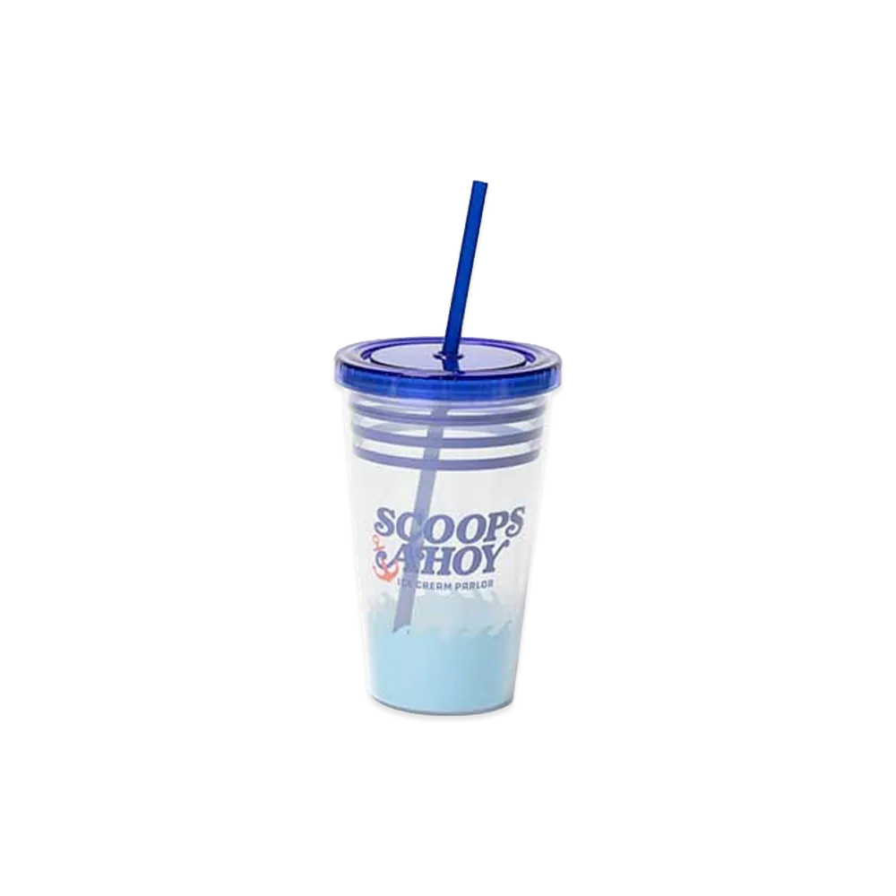 BEAMS HEART x Stranger Things Scoops Ahoy Straw Cup "Blue"