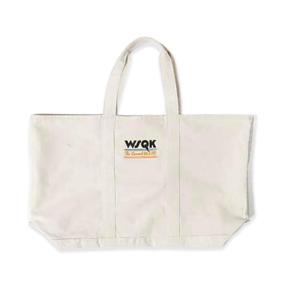 BEAMS HEART x Stranger Things WSQK Radio Tote Bag "Off White"