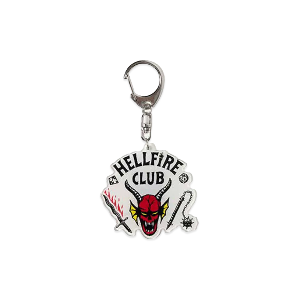 BEAMS HEART x Stranger Things Hellfire Club Acrylic Key Chain "Multi"