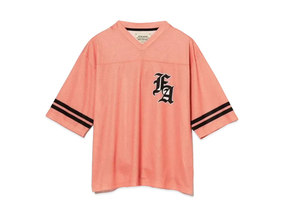 BEAMS FUTURE ARCHIVE Mesh T-Shirts "Pink"