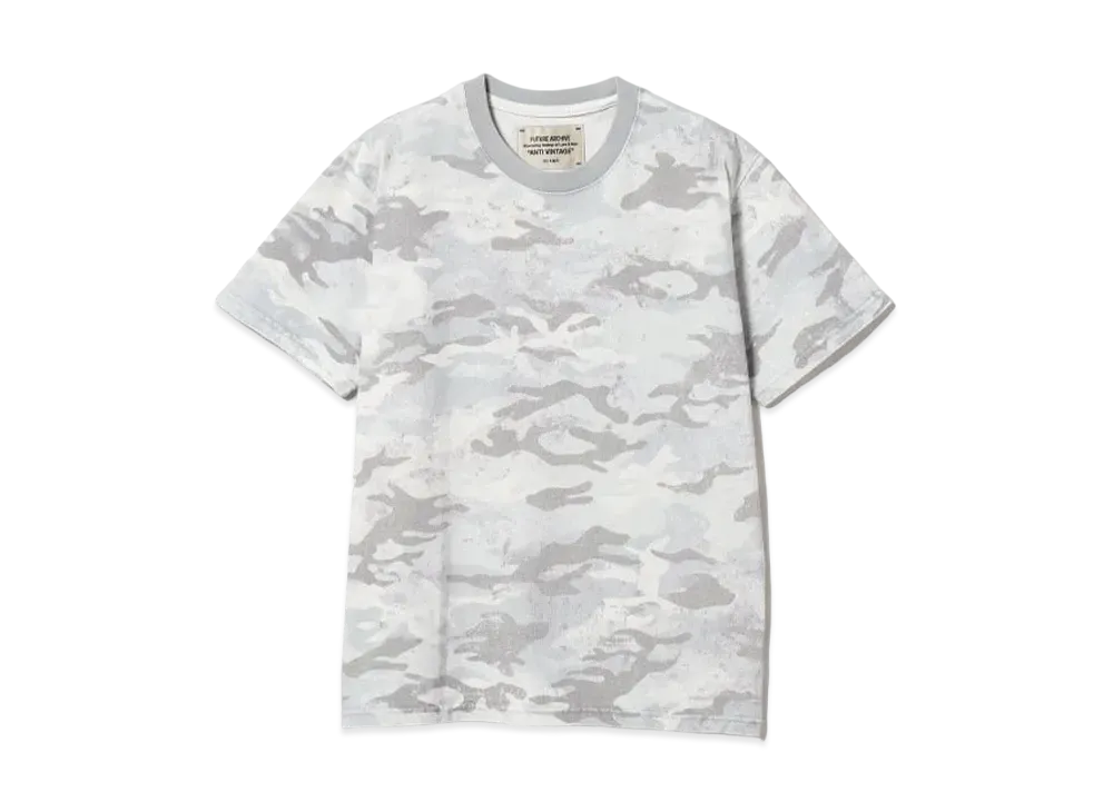 BEAMS FUTURE ARCHIVE Fade Camo T-Shirts "White"