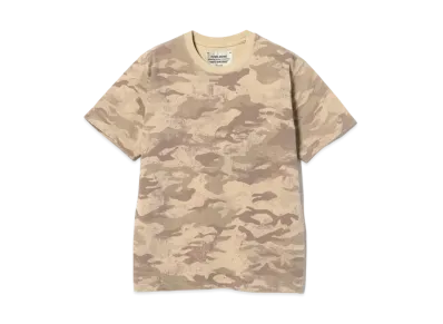 BEAMS FUTURE ARCHIVE Fade Camo T-Shirts "Beige"