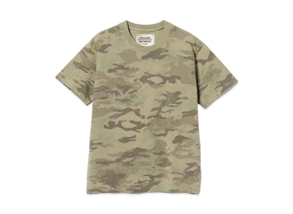 BEAMS FUTURE ARCHIVE Fade Camo T-Shirts "Green"