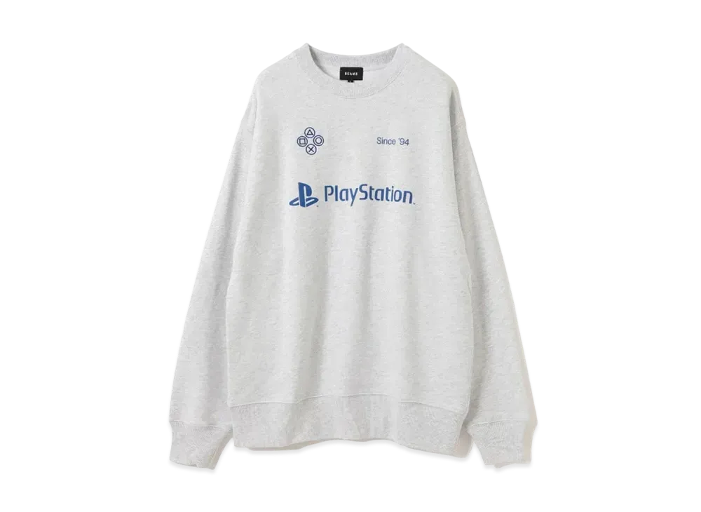 BEAMS x PlayStation (TM) Crewneck "Ash"