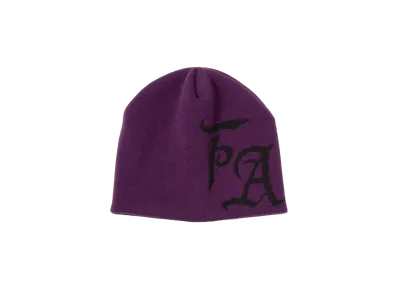 BEAMS FUTURE ARCHIVE FA Logo Beanie "Purple"