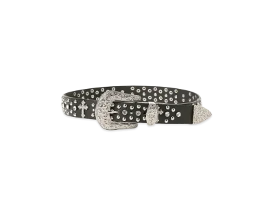 BEAMS FUTURE ARCHIVE Rhine Stone Belt "Black"