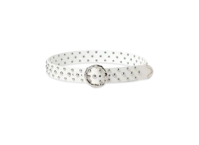 BEAMS FUTURE ARCHIVE Studs Belt "White"