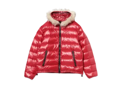 BEAMS FUTURE ARCHIVE Shiny Down Hoodie "Red"