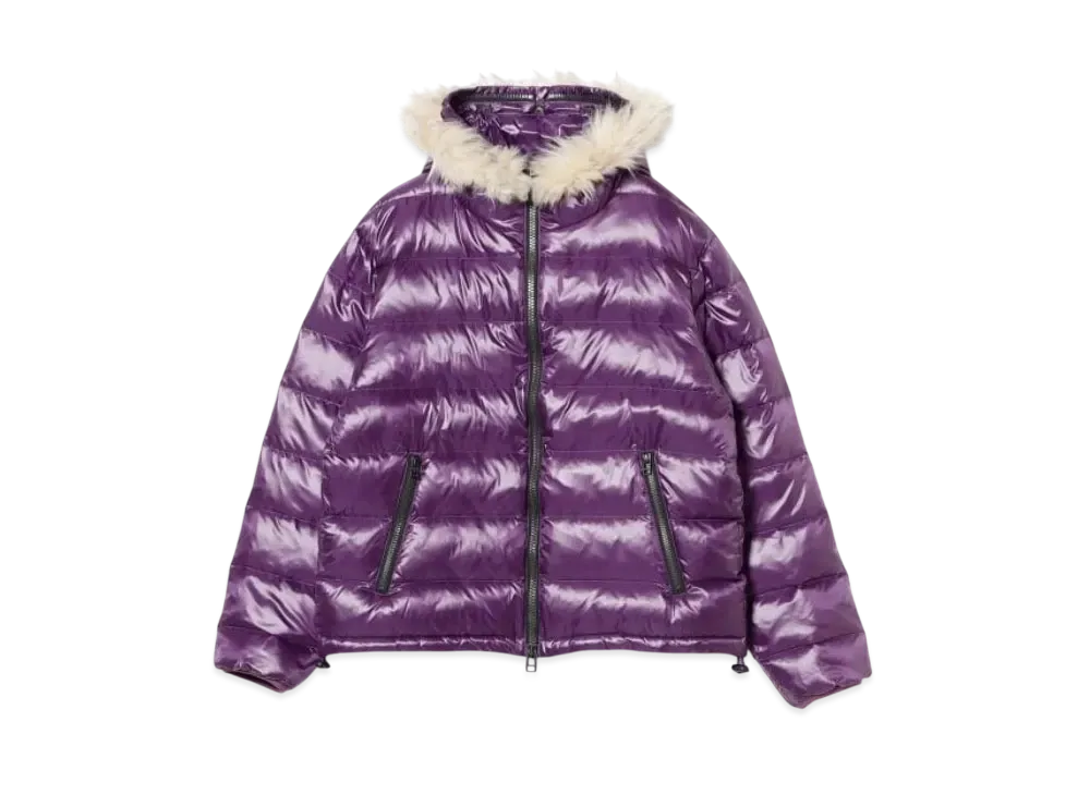 BEAMS FUTURE ARCHIVE Shiny Down Hoodie "Purple"