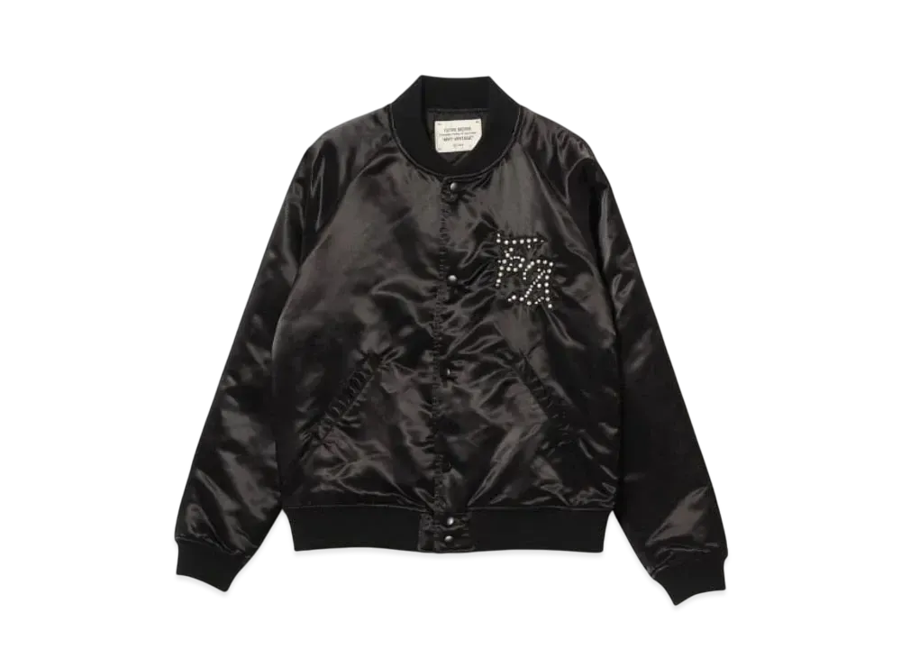 BEAMS FUTURE ARCHIVE Varsity Jacket "Black"