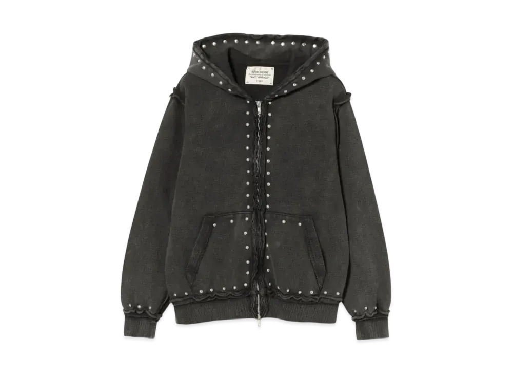 BEAMS FUTURE ARCHIVE Fade Studs Hoody "Black"