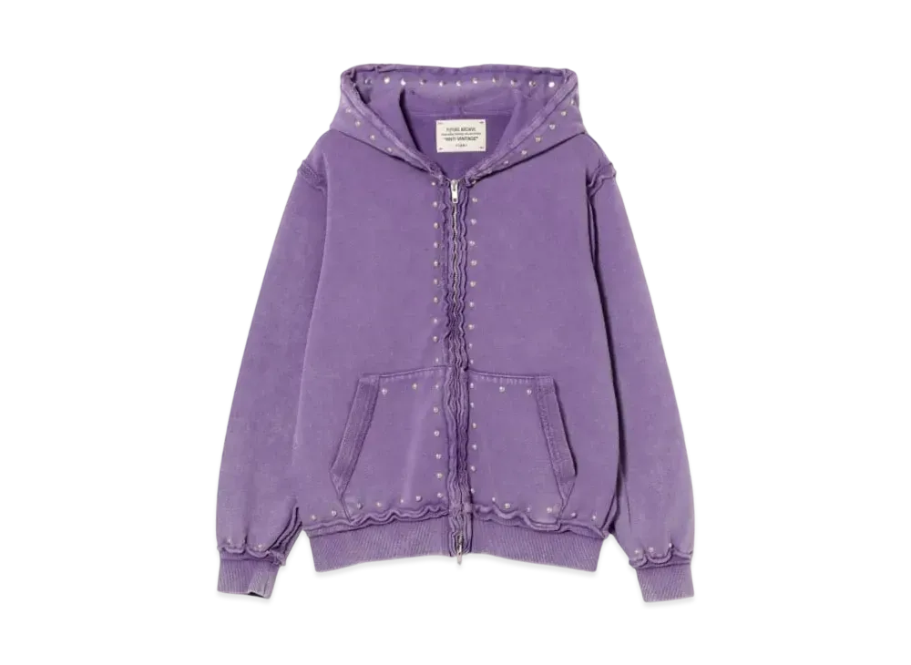 BEAMS FUTURE ARCHIVE Fade Studs Hoody "Purple"