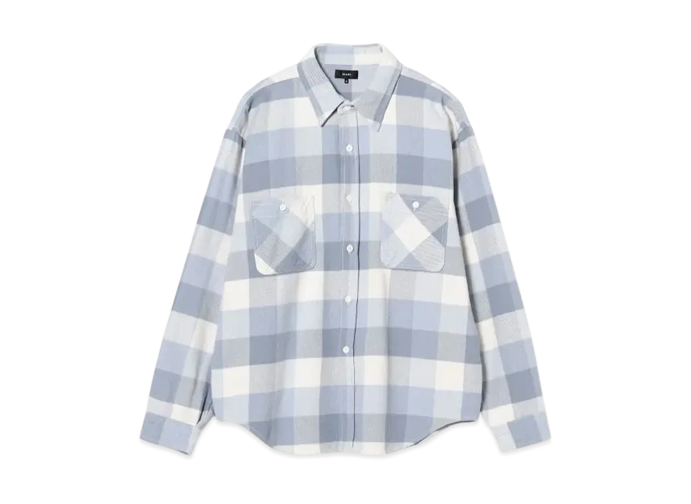 BEAMS Check Flannel Shirt "Blue"