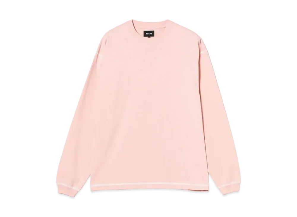 BEAMS Stitched Crew Neck Tee "Sakura"