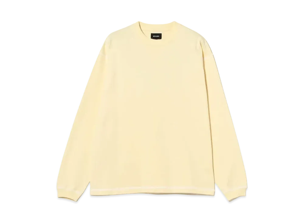 BEAMS Stitched Crew Neck Tee "Kinako"
