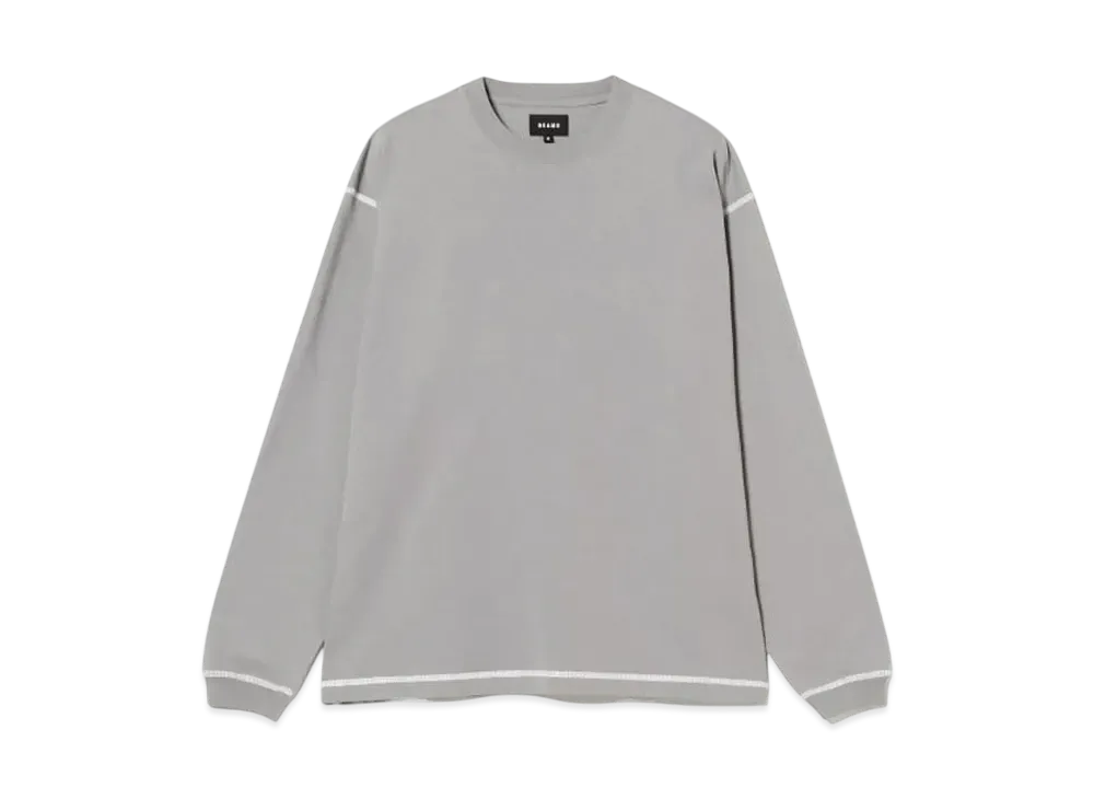 BEAMS Stitched Crew Neck Tee "Goma"