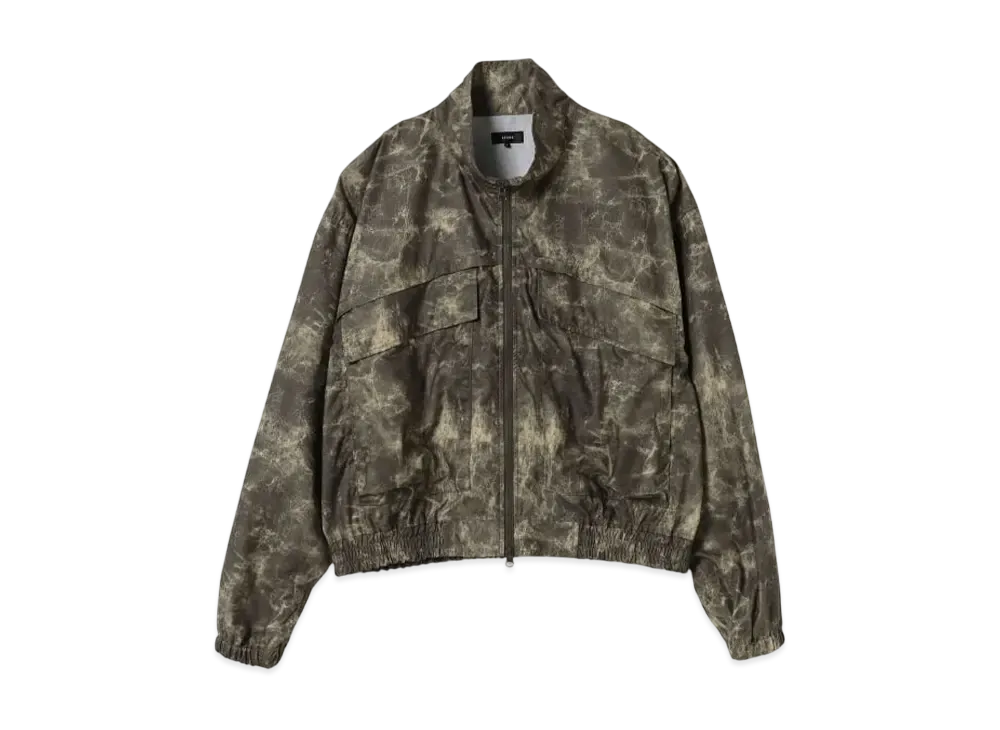 BEAMS All-Over Pattern Wading Blouson "Crack"