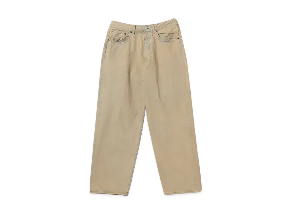 BEAMS Wide Fit Denim Pants "Beige"